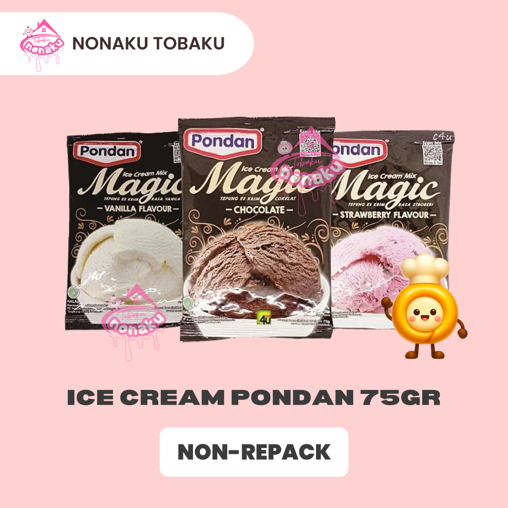 ICE CREAM PONDAN 75 GR ALL VARIAN (KEMASAN SACHET)