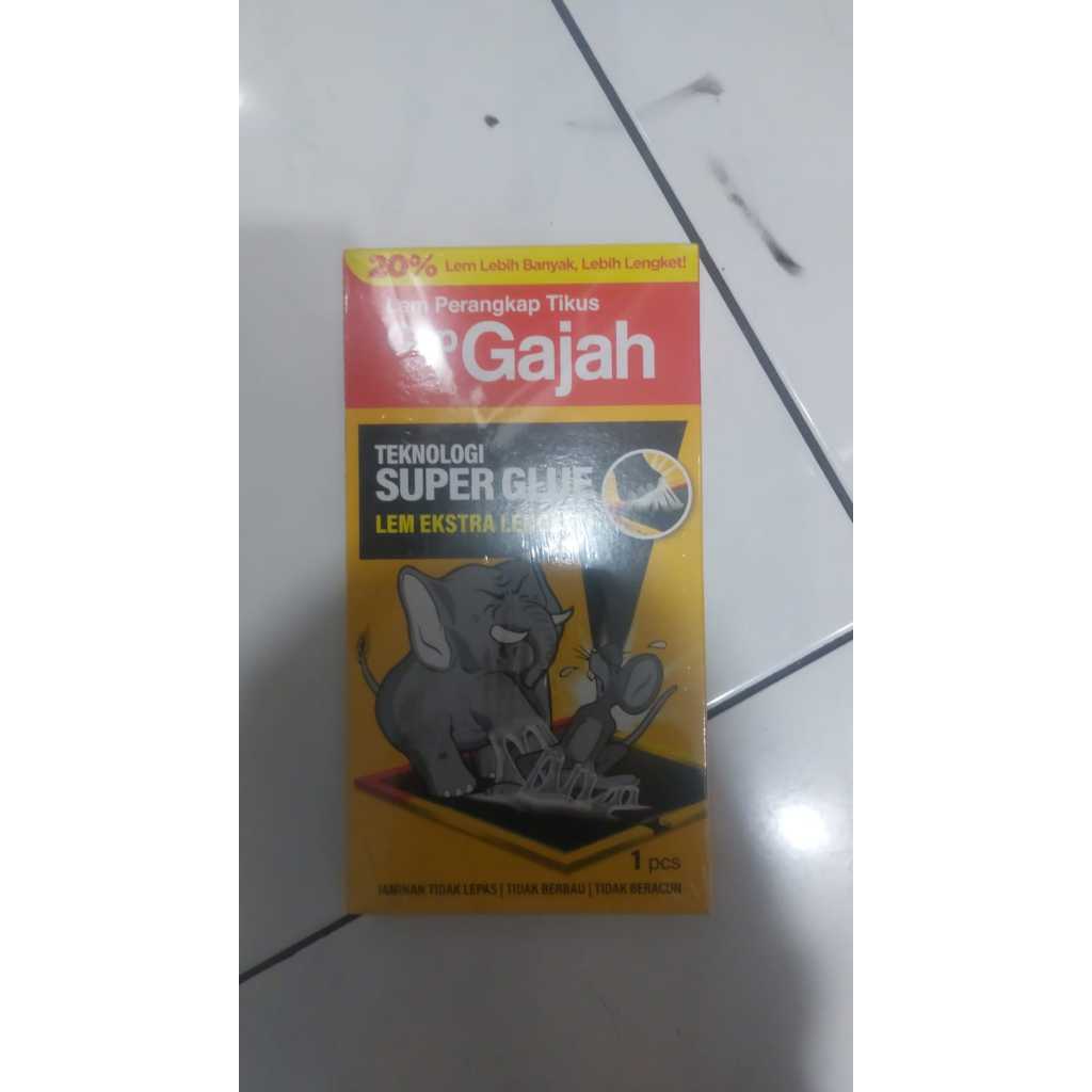 Lem PAPAN Perangkap Tikus Cap Gajah 60 Gram - Super Lengket Anti Lepas ( Ada Harga Grosir )