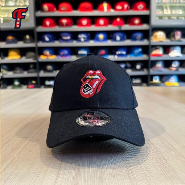 Topi New Era x Rolling Stones Collab 9FORTY Dad Cap Hat Original