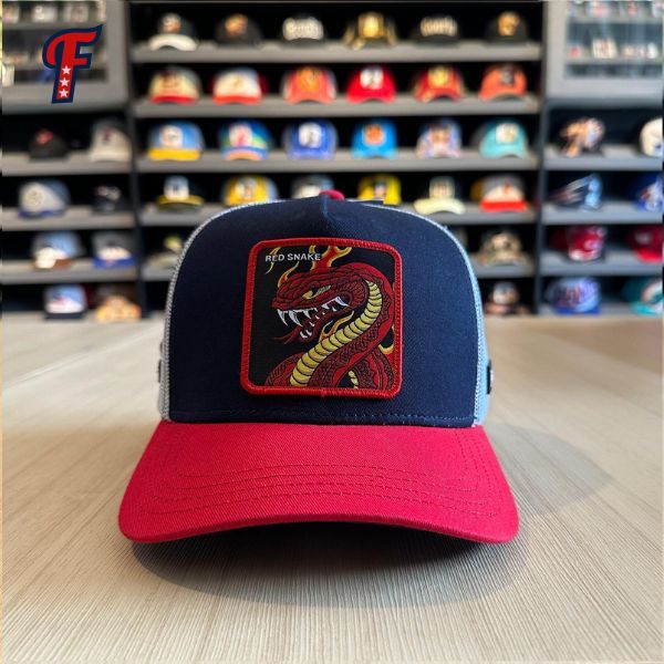 Topi Fantastic Beasts Capslab Red Snake Trucker Hat Original