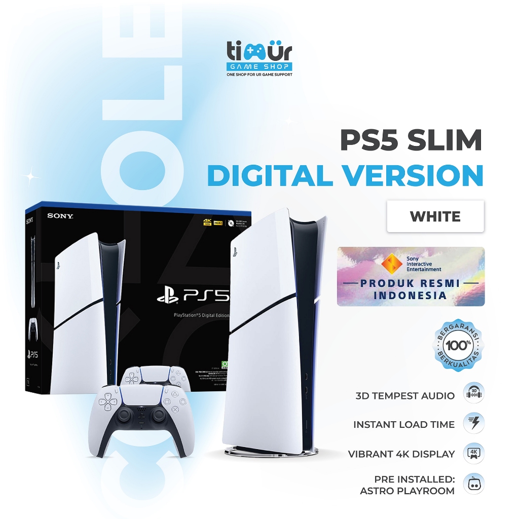 SONY PS5 Slim Digital Edition GARANSI SONY INDONESIA RESMI