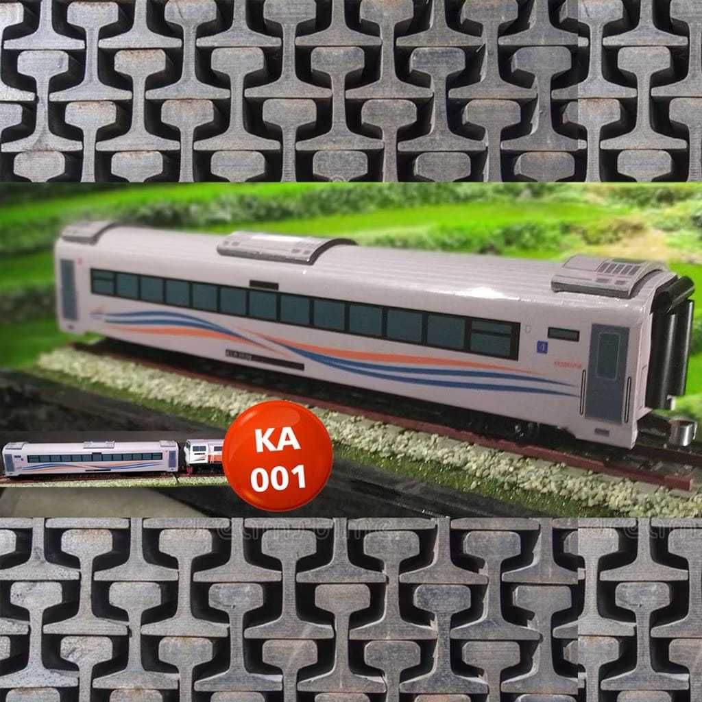 Kereta Api Indonesia Seri Gerbong Kereta (Handmade)