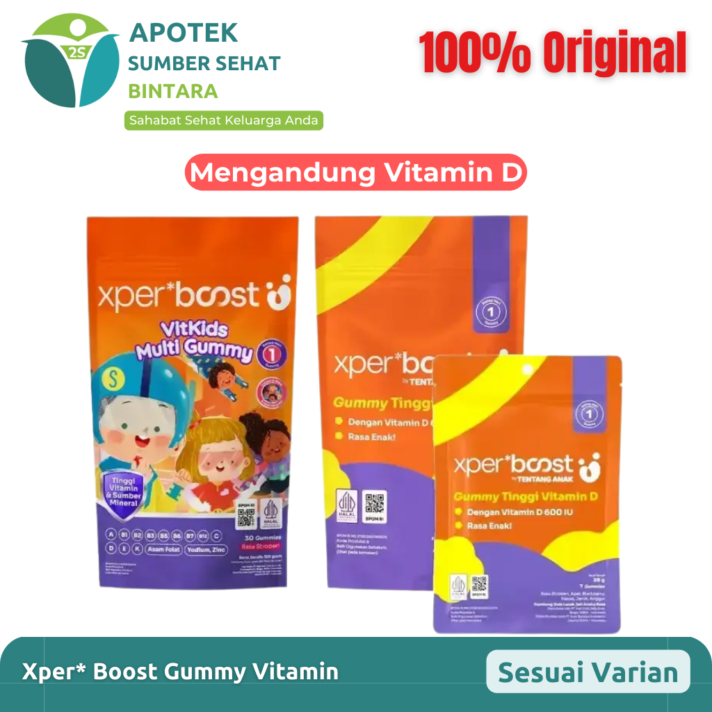 Xpert Boost Gummy Vitamin D & Multivitamin – Vitamin Anak