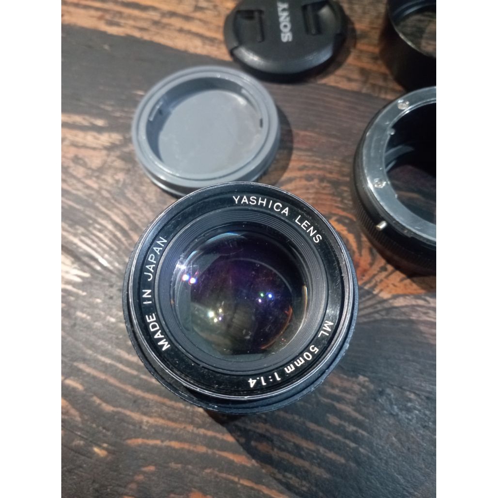 Lensa yashica ML 50mm f 1.4