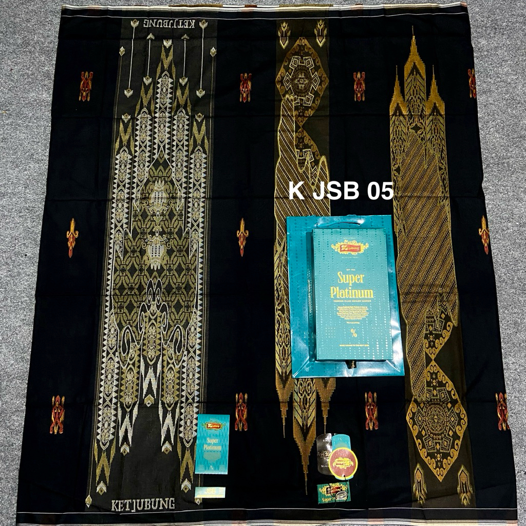 Sarung ketjubung original full songket bahan premium berkualitas