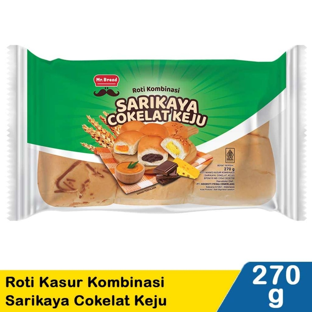 Mr.Bread Roti Kasur 6'S Kombinasi