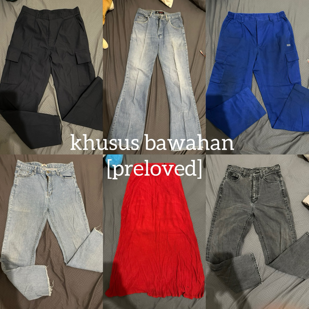 Celana Panjang | Highwaisted Celana | Preloved Celana | preloved rok | preloved bawahan | celana jea