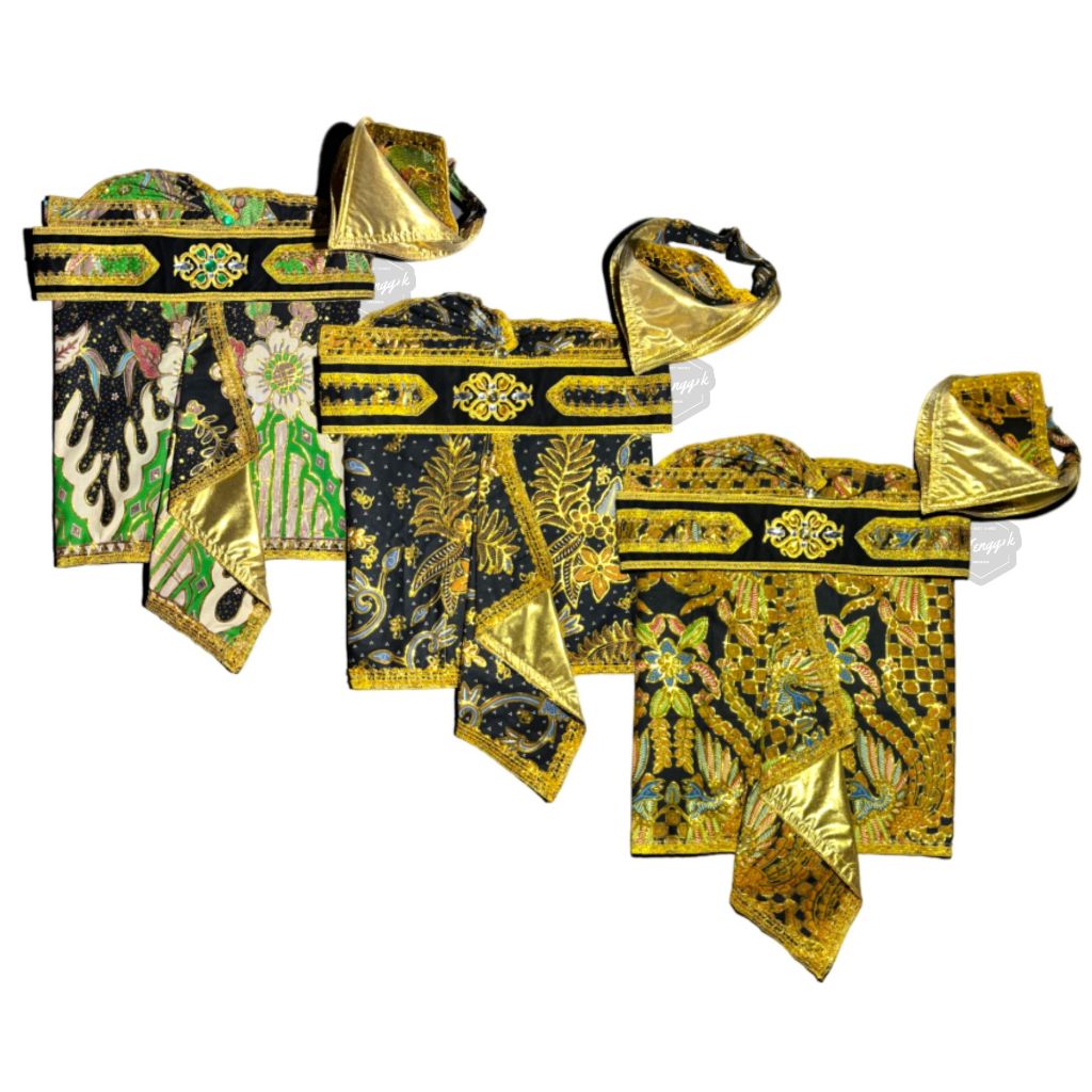 Sembong Dodot Pencak Silat Batik Prada Glitter Ukuran SD-Dewasa