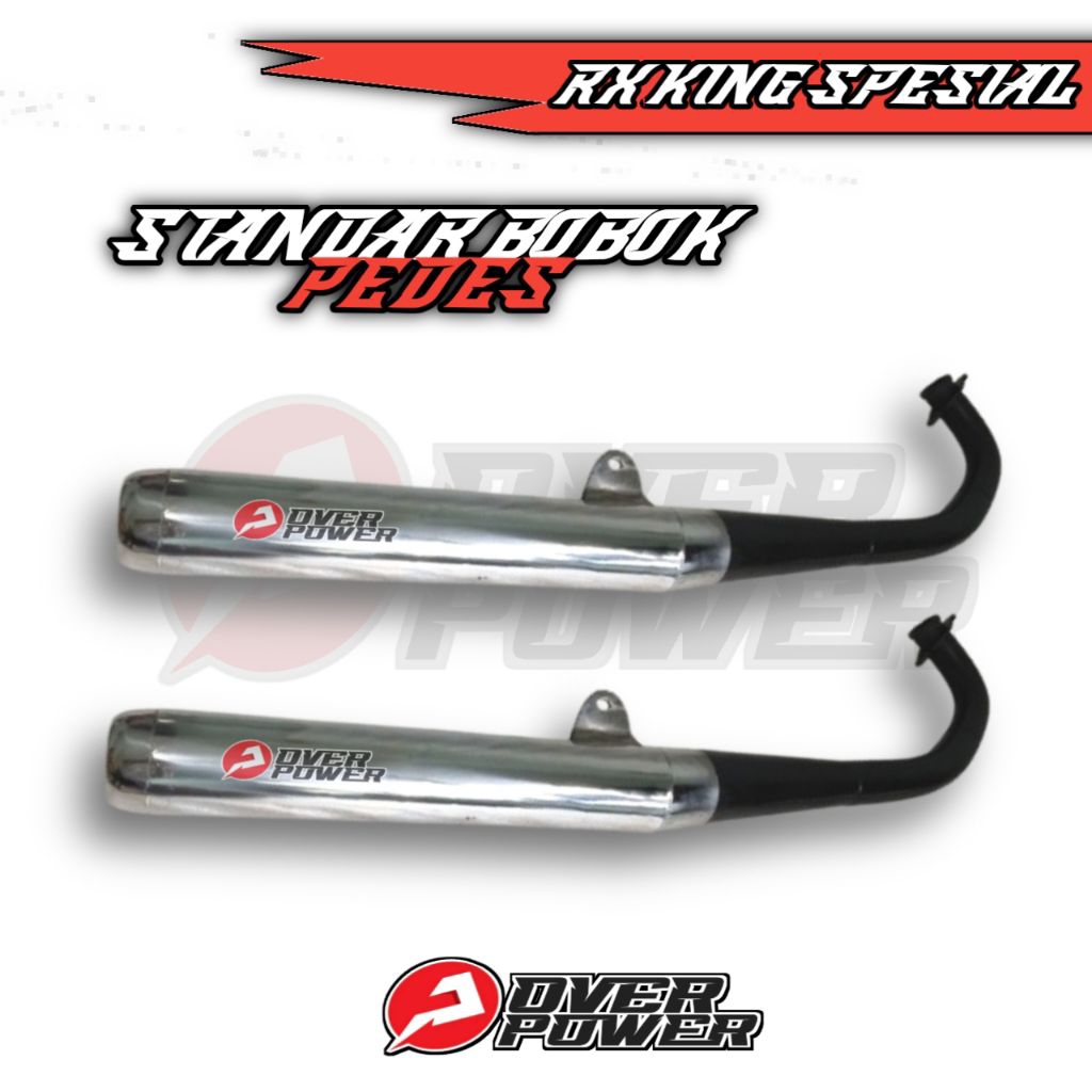 KNALPOT RX KING SPESIAL STANDAR BOBOK PEDES ORIGINAL OVER POWER BUKAN AITECH