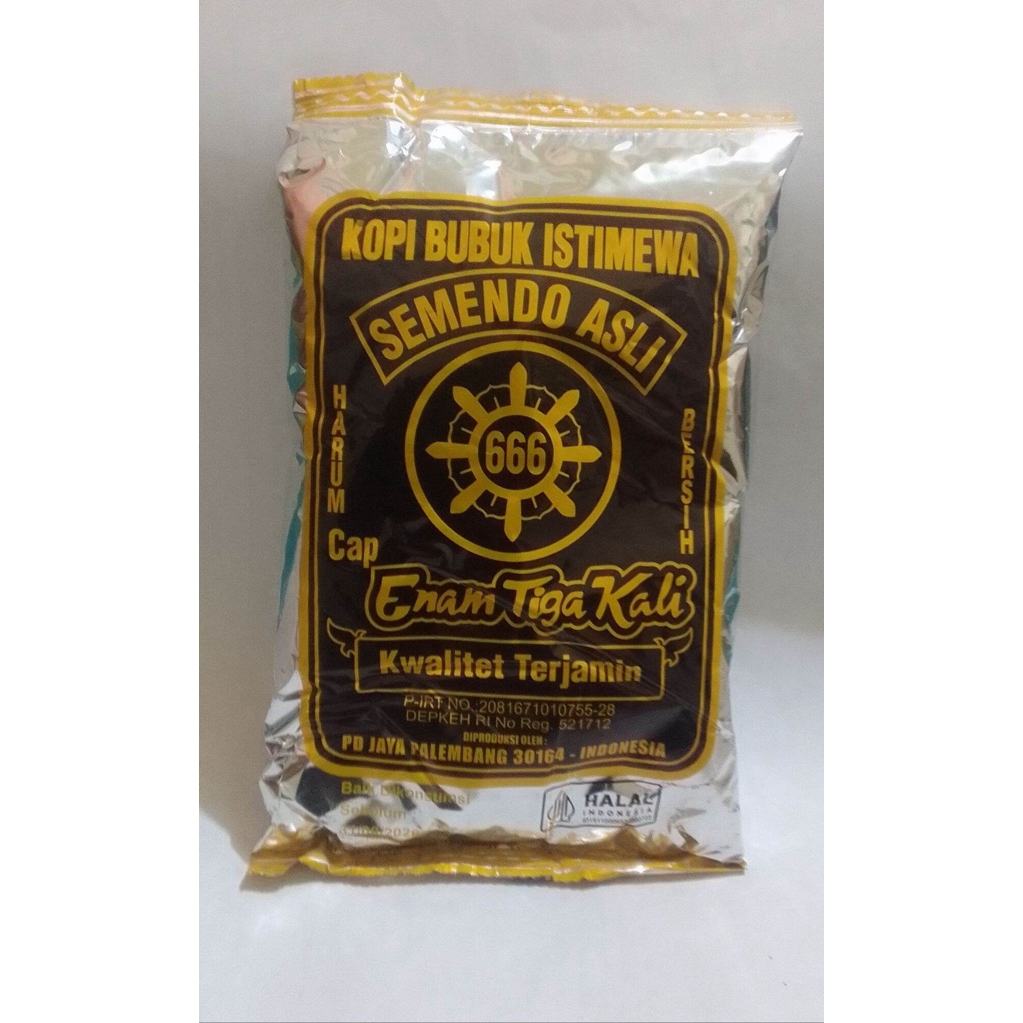Kopi Semendo Cap 666 190 Gram - Kopi Instan Asli Palembang, Praktis & Nikmat