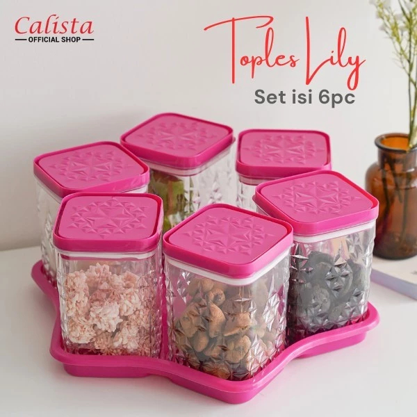 Toples Lily Kue Calista Belimbing 1 Set isi 6 pcs lebaran terbaru 2026 food grade unik dan cantik vi