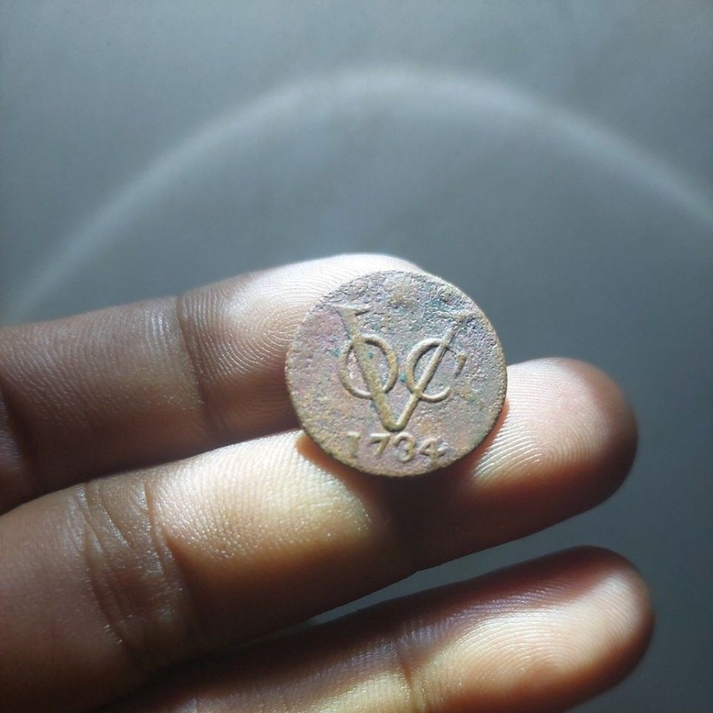 Koin voc Holland 1734 VF+XF.