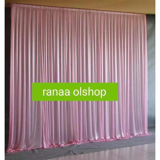 backdrop rempel tinggi 3 meter background begron dekorasi kain filamin sku63