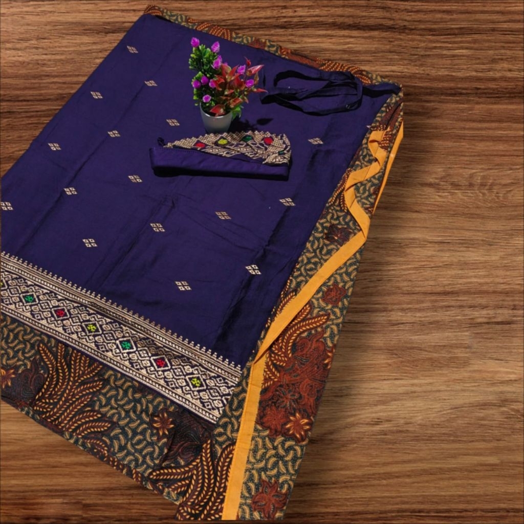 Set kamen batik+ saput udeng bordir setengah jadi//setelan kamen adat bali pria