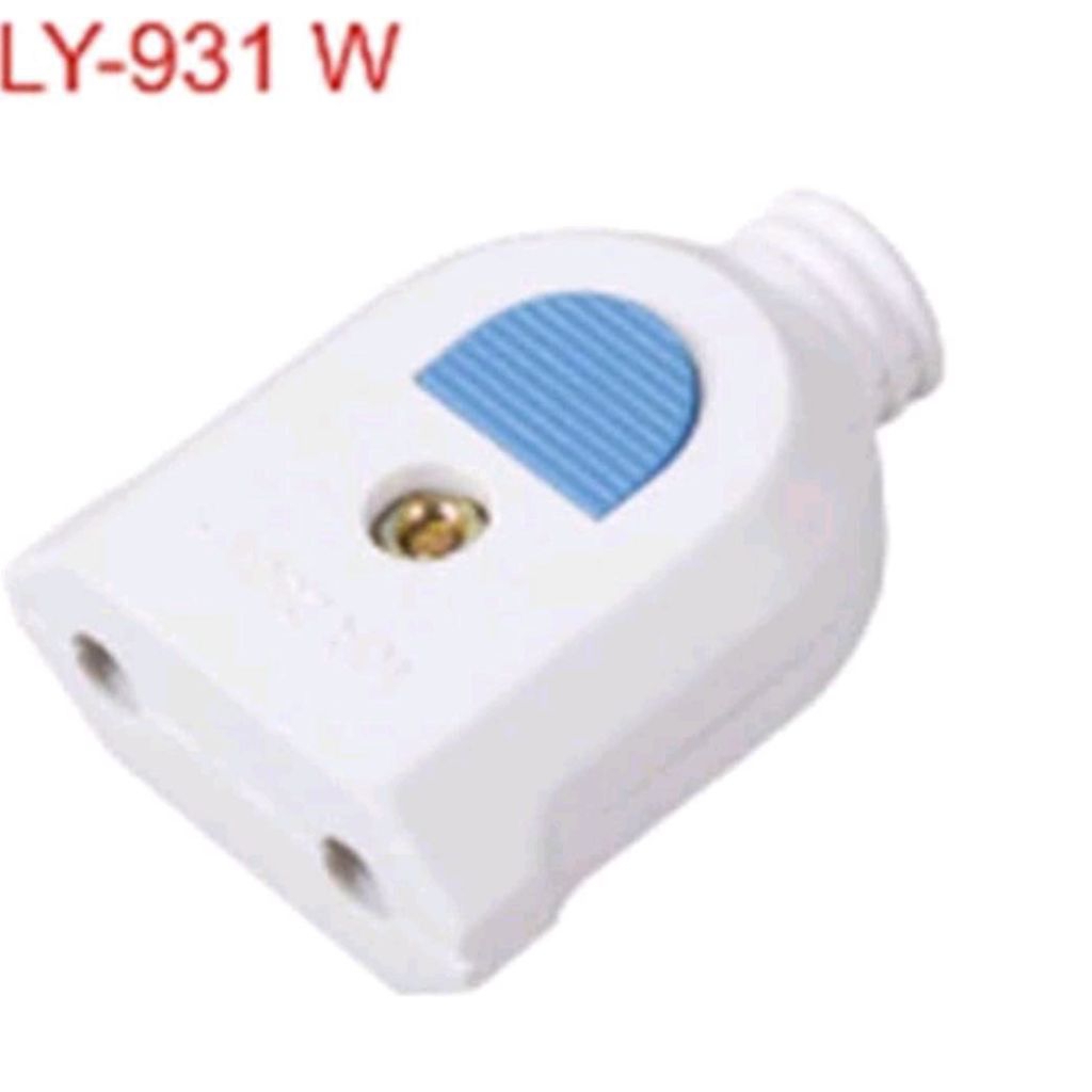 Steker Biasa Pin Kuningan Loyal Ly-930W steker gepeng loyal (male)// steker kontra loyal (female)