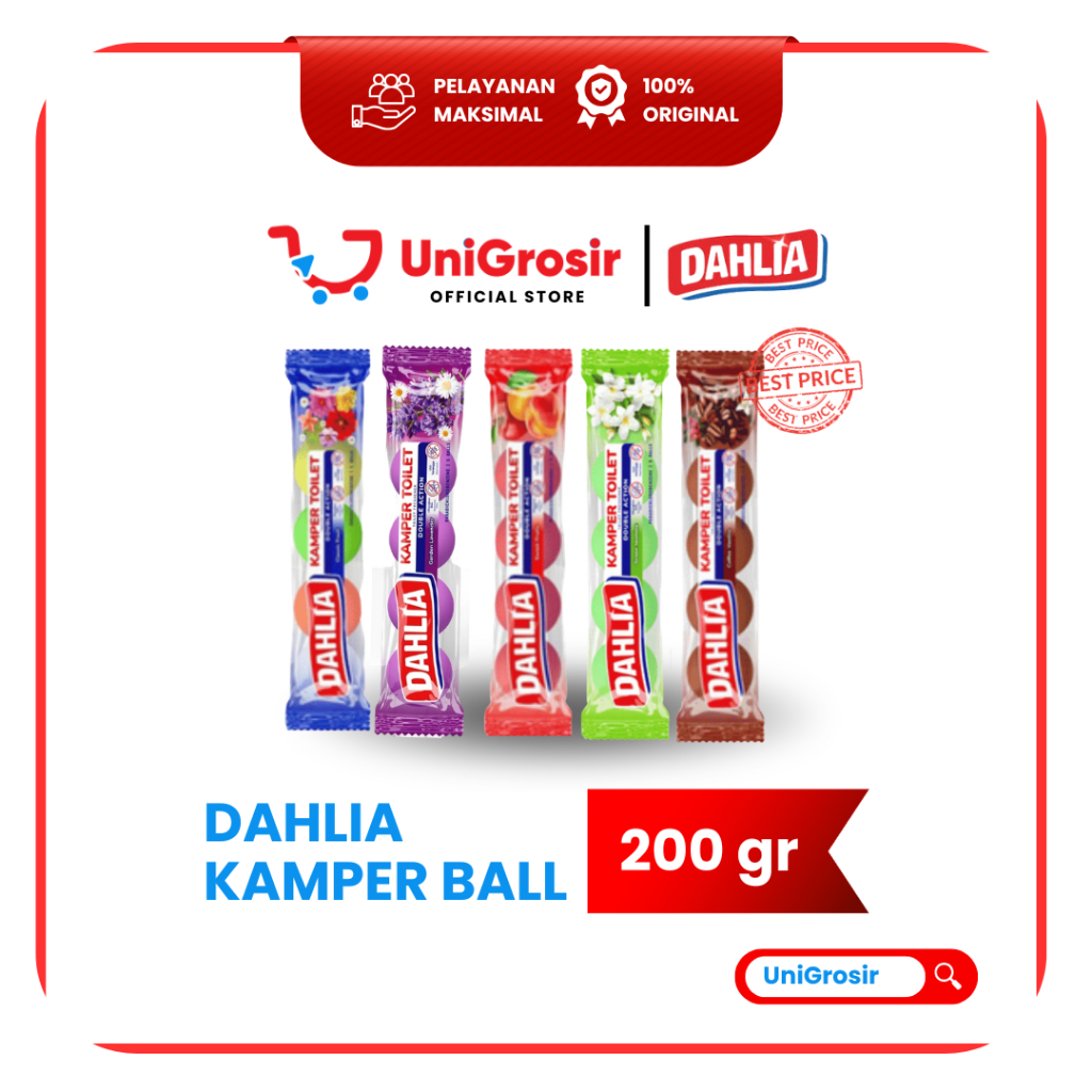 [UniGrosir] DAHLIA TOILET BALL KAMPER KAPUR BARUS CLASSIC DOUBLE ACTION COFFE 5 BALL PENGAHARUM TOIL