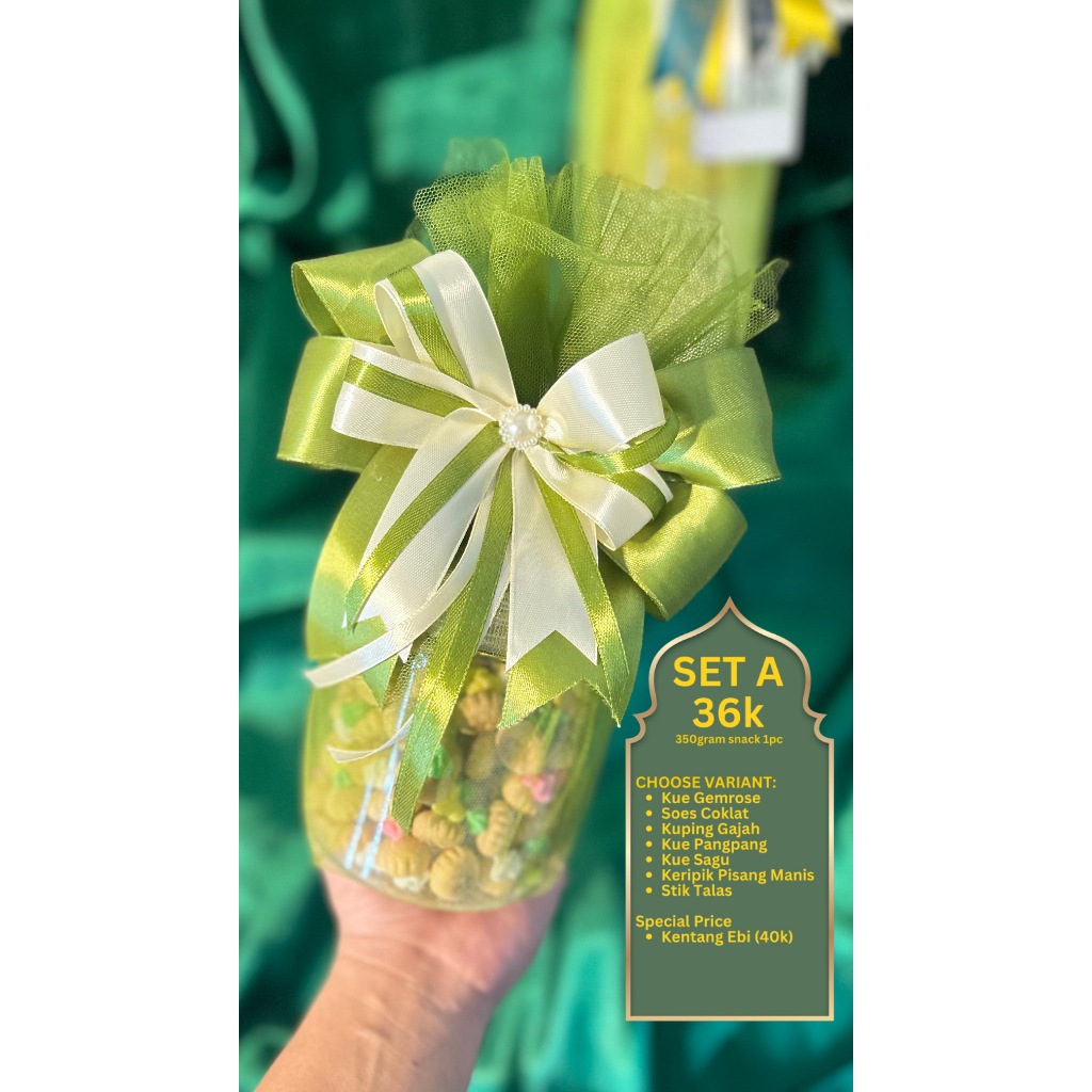 READY- HAMPERS LEBARAN AISHA HAMPERS IDUL FITRI 1 TOPLES 400ML HAMPERS CEMILAN SNACK KUE HAMPERS IDU