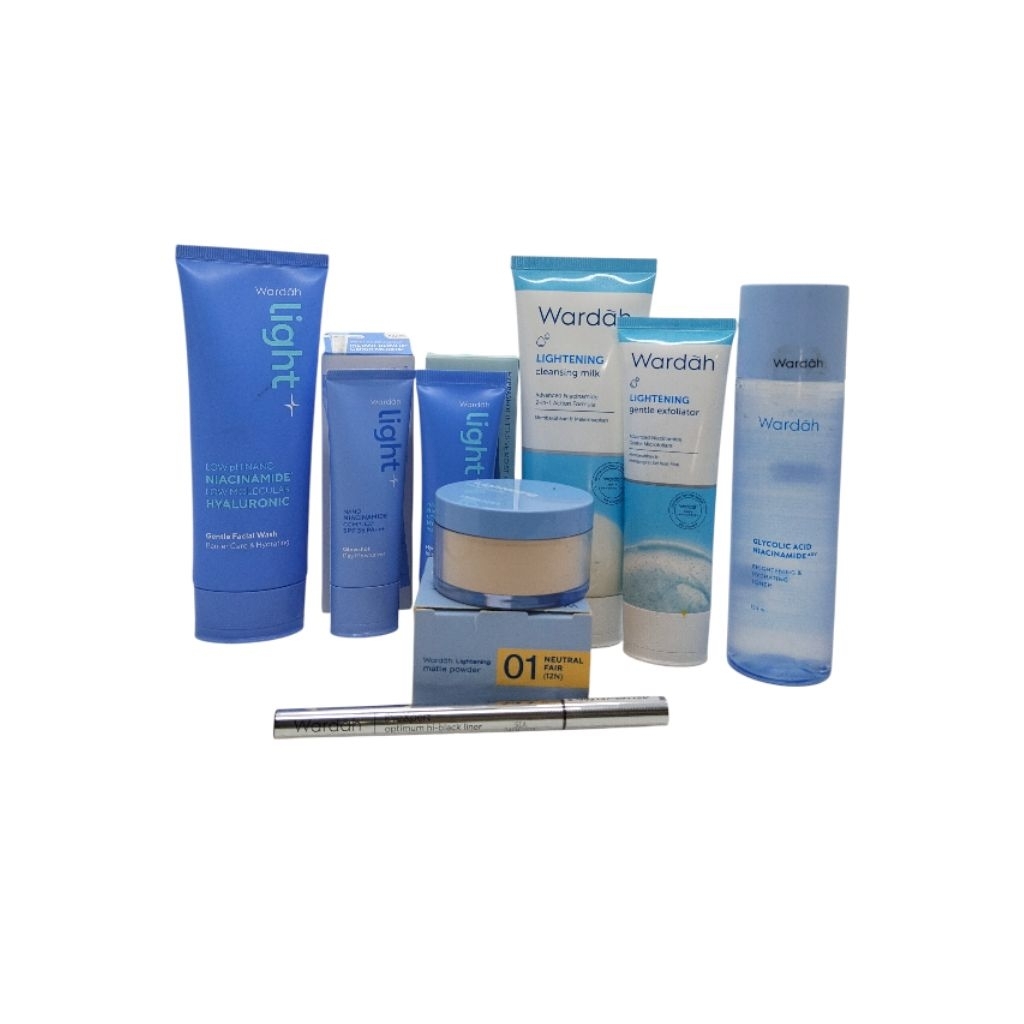 wardah lightening 8in1 & 7in1skincare untuk melembabkan kulit/perawatan kulit kering