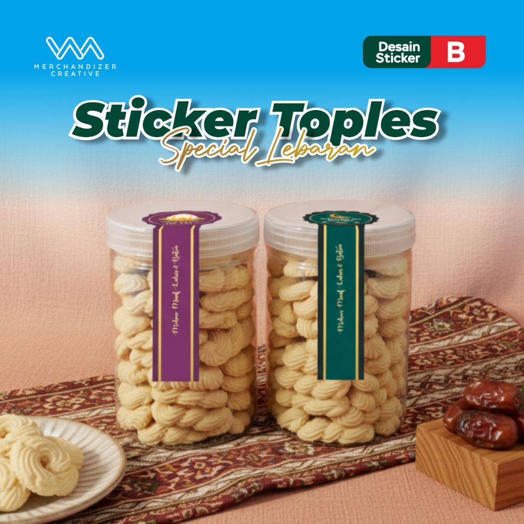 Stiker Segel Toples Kue Kering 20 pcs