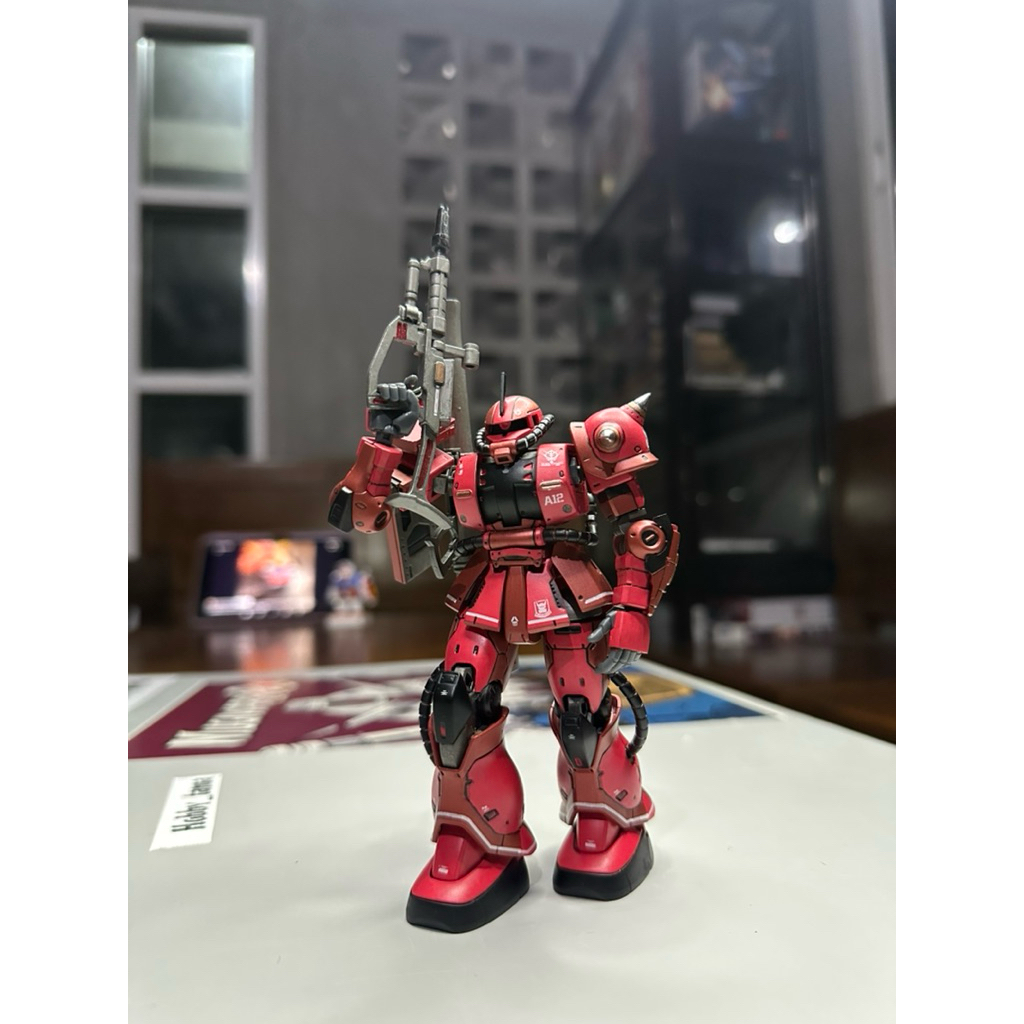 JMS HG 1/144 Zaku red comet model kit