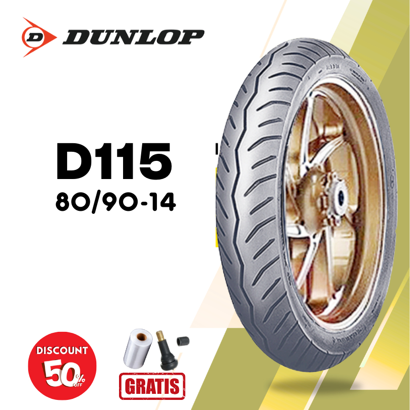 Ban Motor DUNLOP D115 80/90 RING 14 TUBLESS