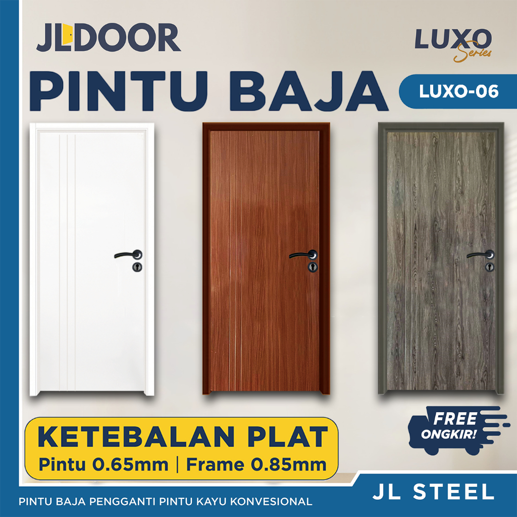 JLDOOR Pintu Baja Ringan Minimalis LUXO 06 Series