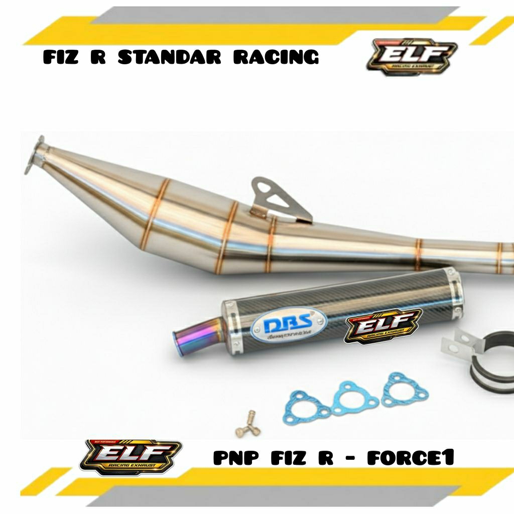 Knalpot Fiz R Standar Racing DBS Burntip Silencer Karbon PNP Suara Ninja Garing Ngebass