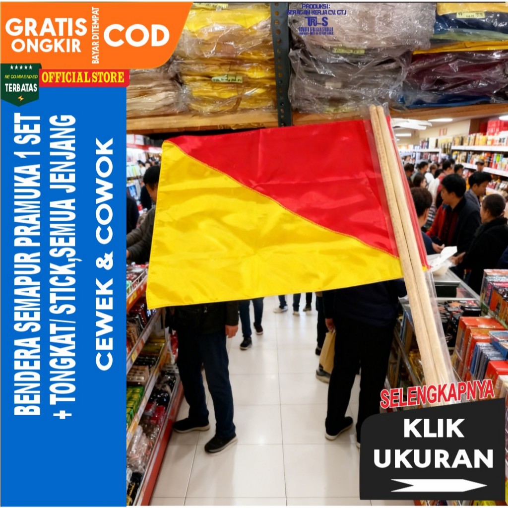 Semapur | Semapore Pramuka | Semaphore Pramuka + Stick | Bendera Semaphore Pramuka | Bendera Semapur