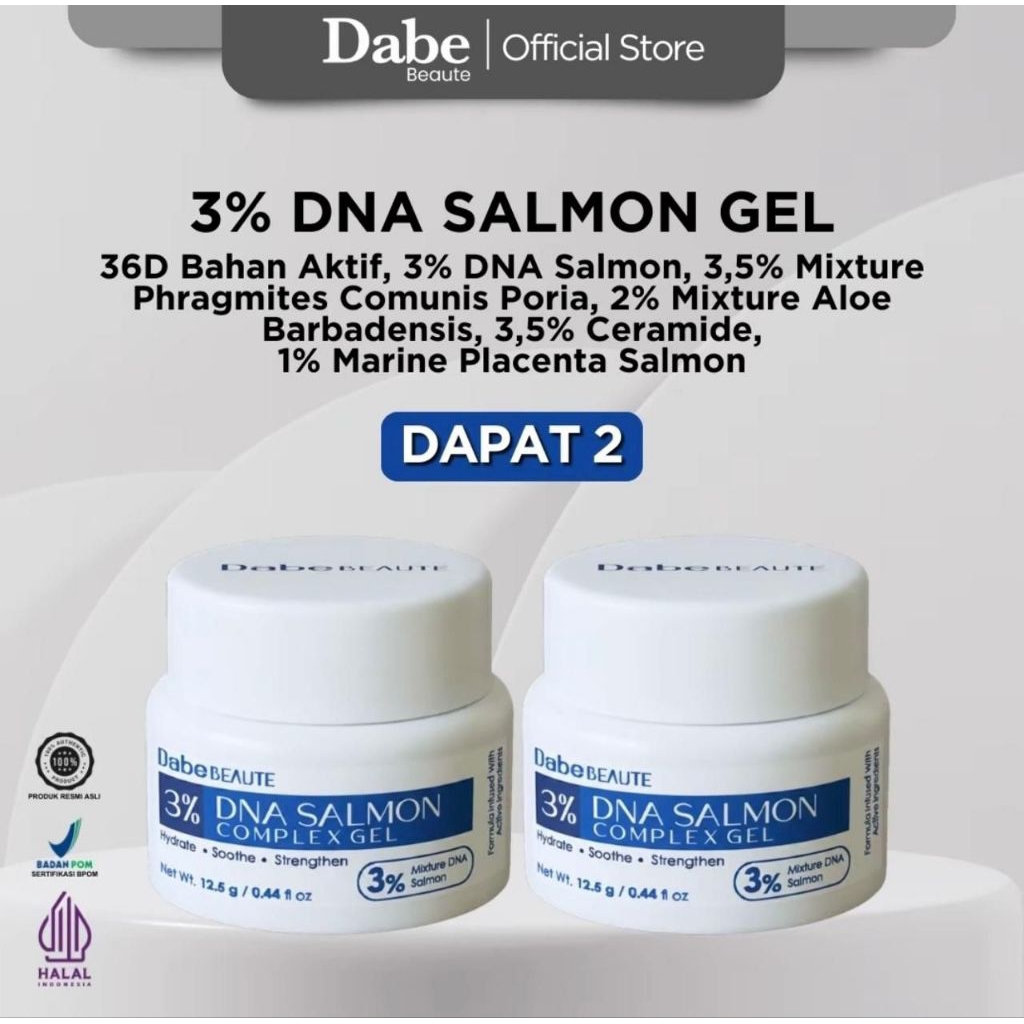 BARU PLACENTA DNA SALMON LUXE JELL DABE BEAUTY BY BELLA SHOFIE EXP 20228