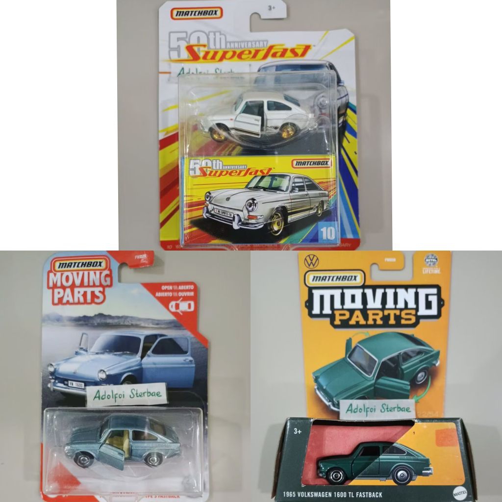 matchbox 50th anniversary superfast '65 1965 volkswagen type 3 fastback 1600 TL fastback fast back o