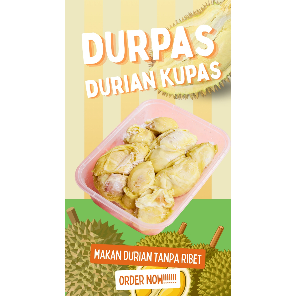 DURIAN KUPAS / FROZEN / DUREN KUPAS