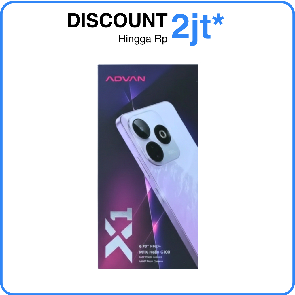 Advan X1 Mediatek Helio G100 8/128GB Gaming Smartphone
