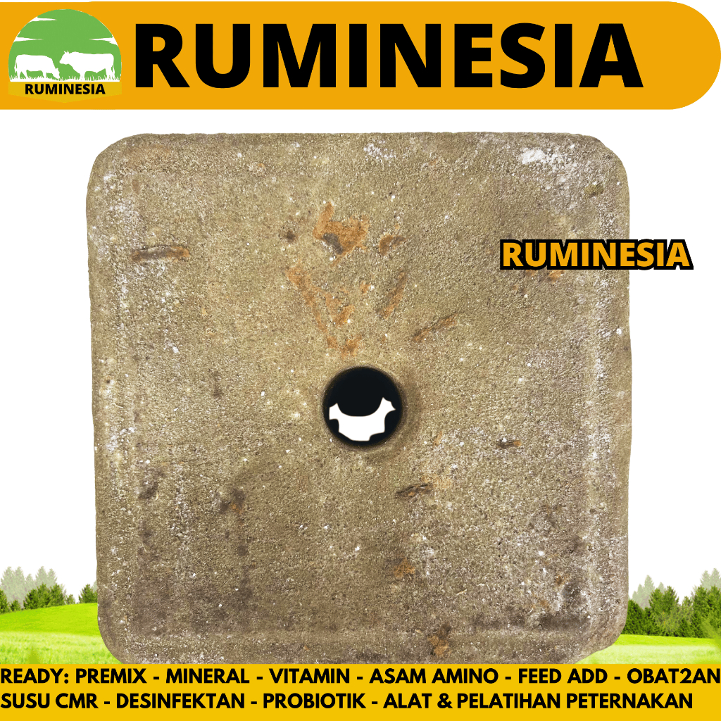 MINERAL BLOK CALPHOS 10 KG - MINERAL BLOK KAMBING PERAH  - MINERAL BLOK SAPI PERAH