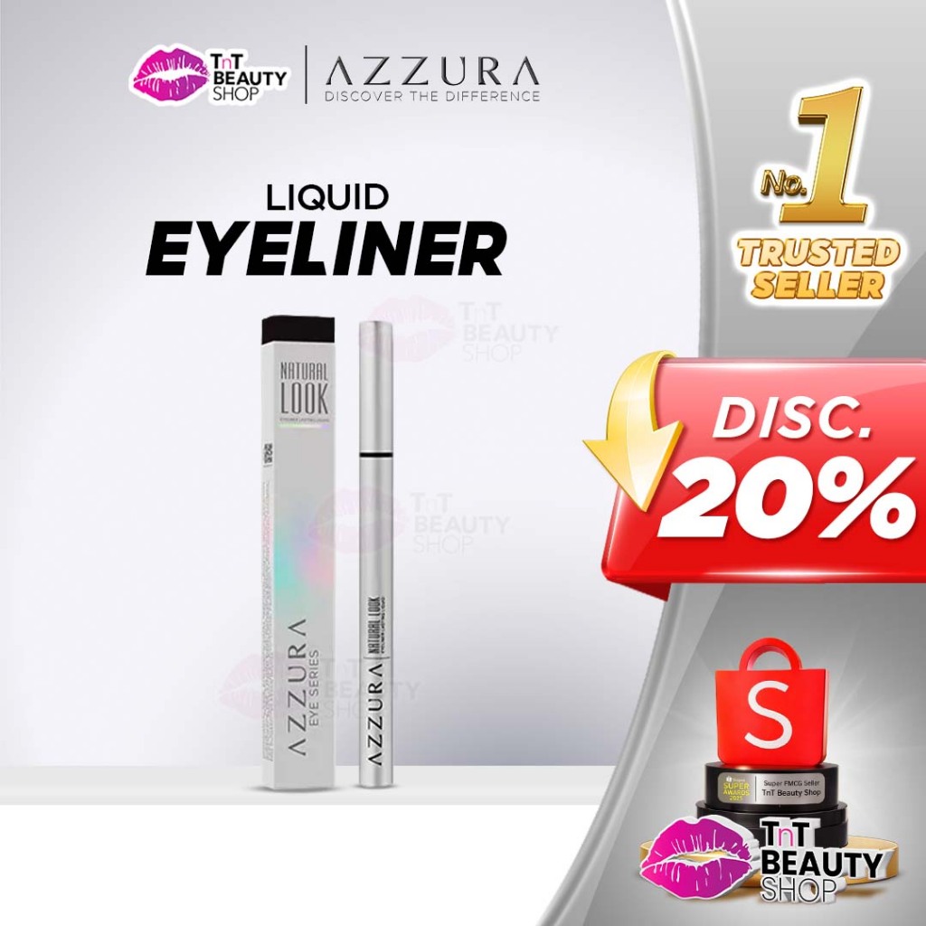 AZZURA Liquid Eyeliner Natural Look Lasting Liquid Black Eyeliner | TnT Beauty Shop