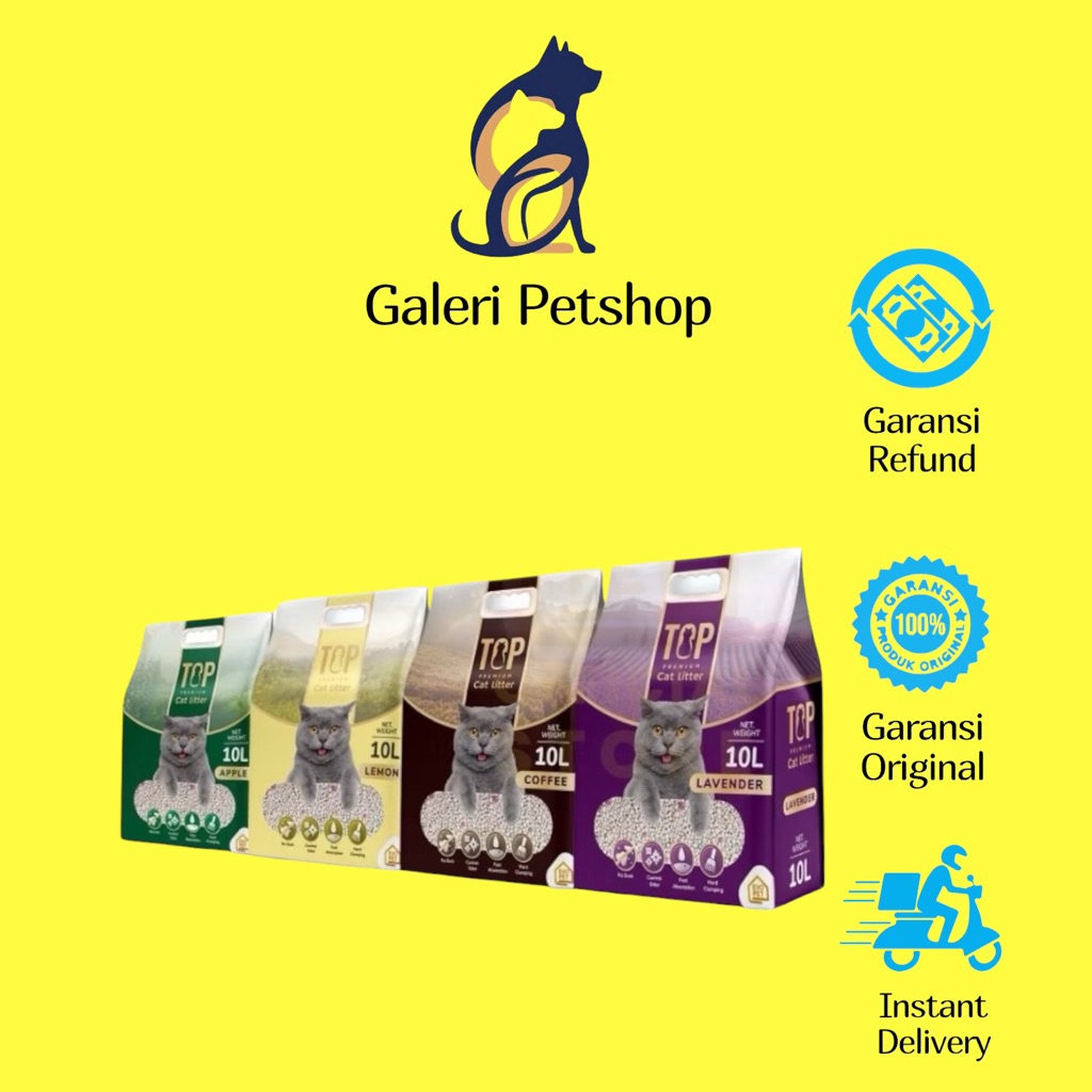 Pasir kucing gumpal TOP 10L
