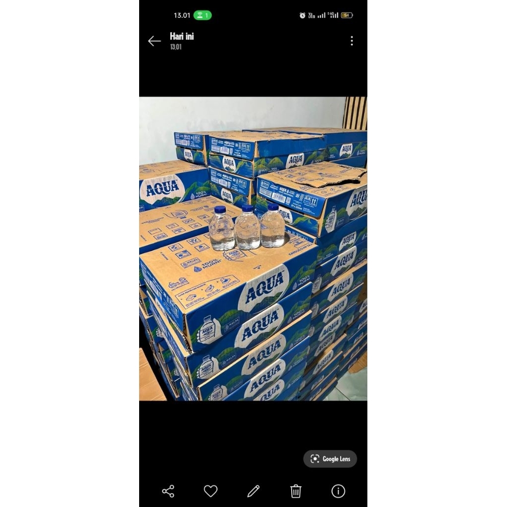 aqua tube botol mini