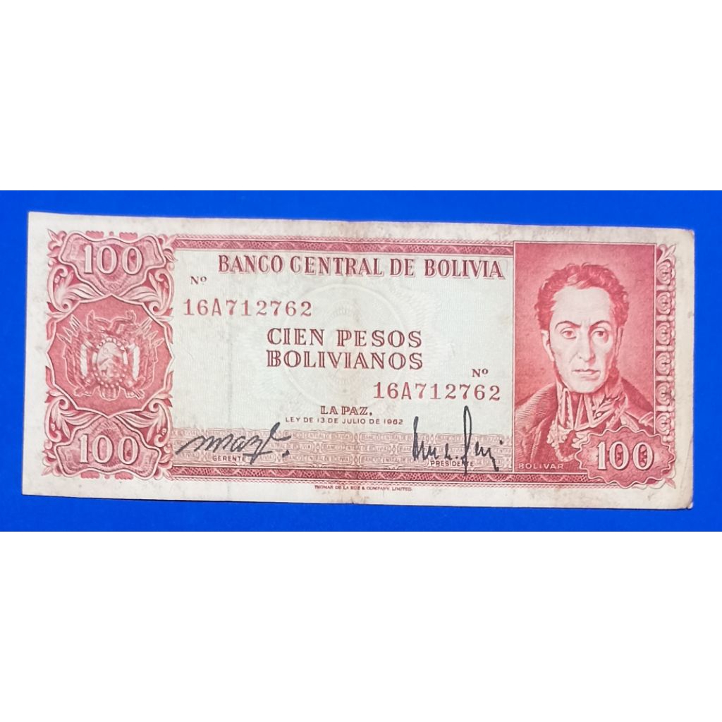 uang kertas Bolivia 5 pesos
