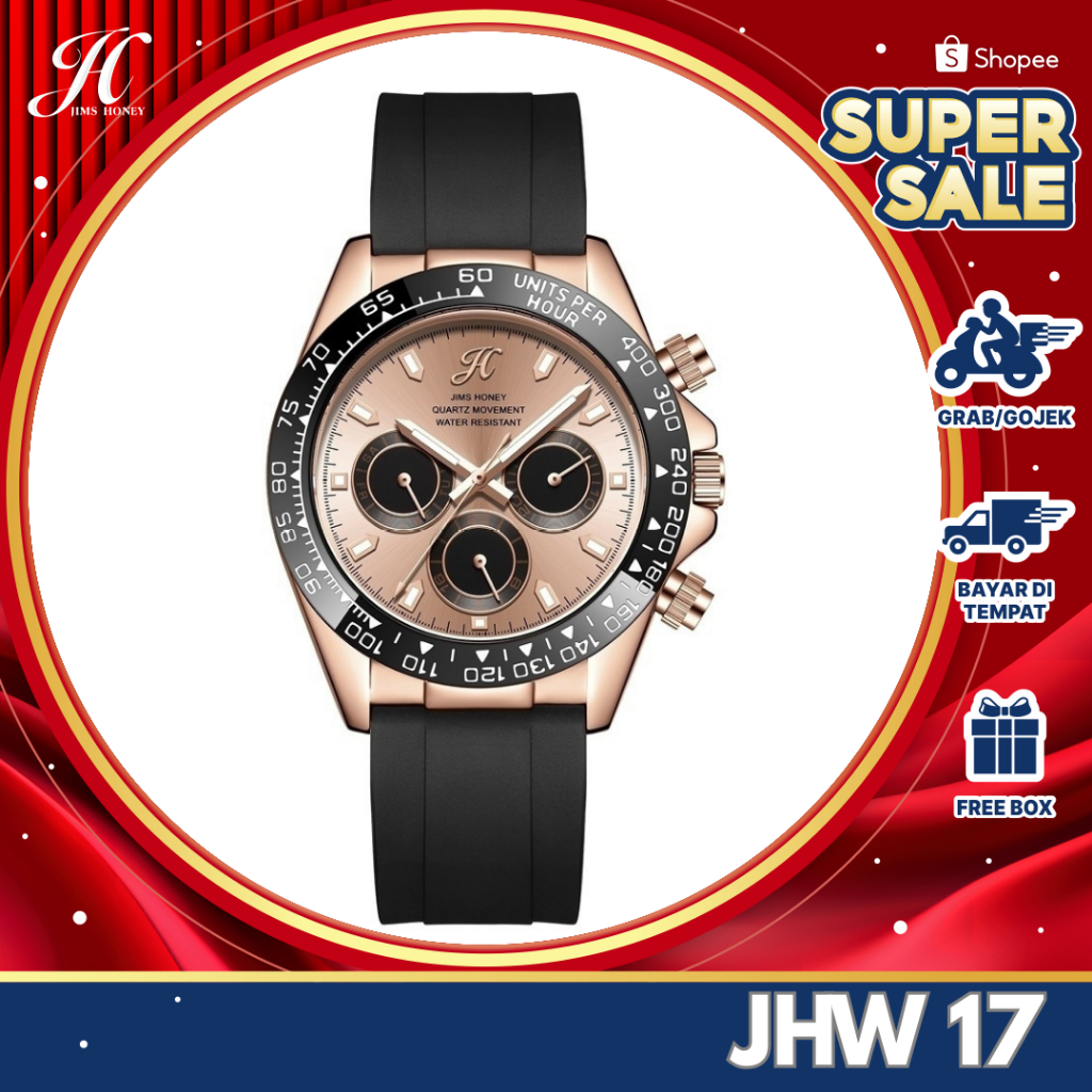 JIMS HONEY JHW 17 JAM TANGAN PRIA ANALOG
