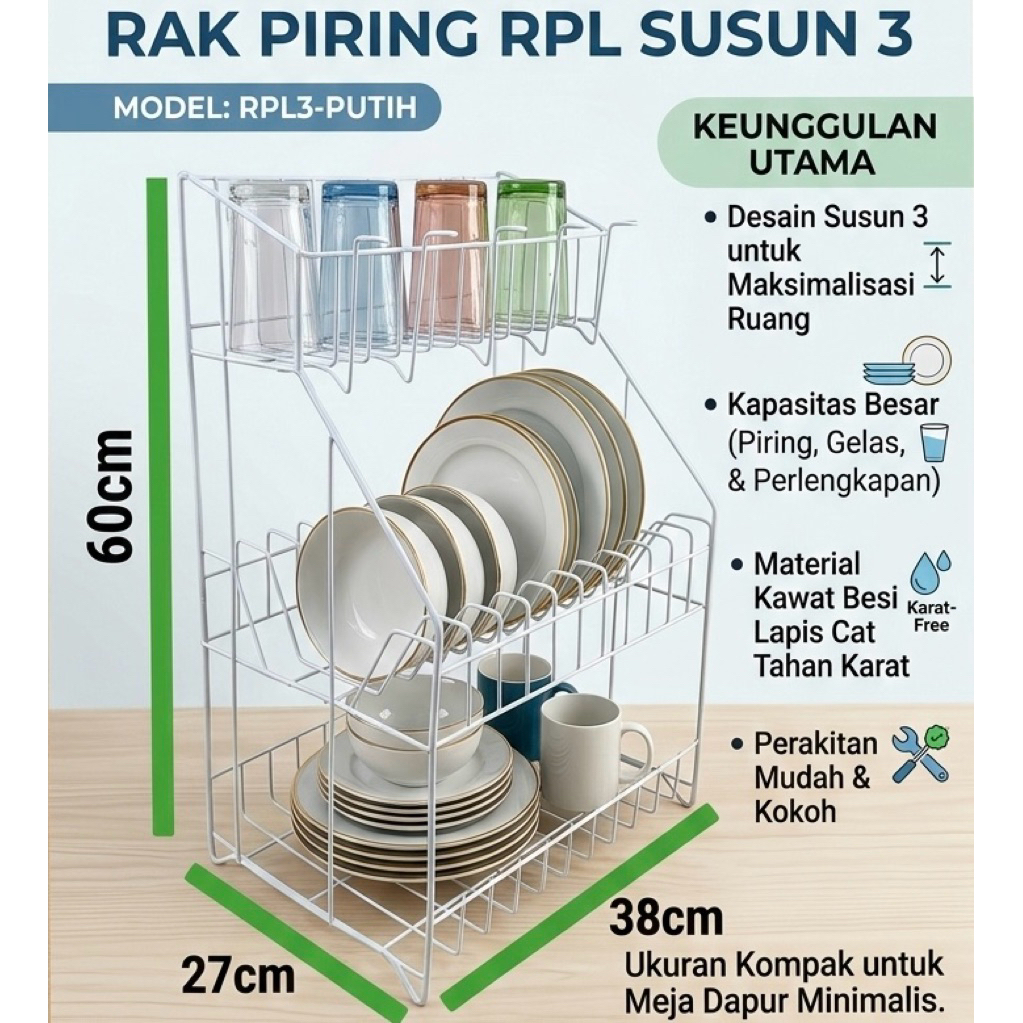 rak piring RPL03