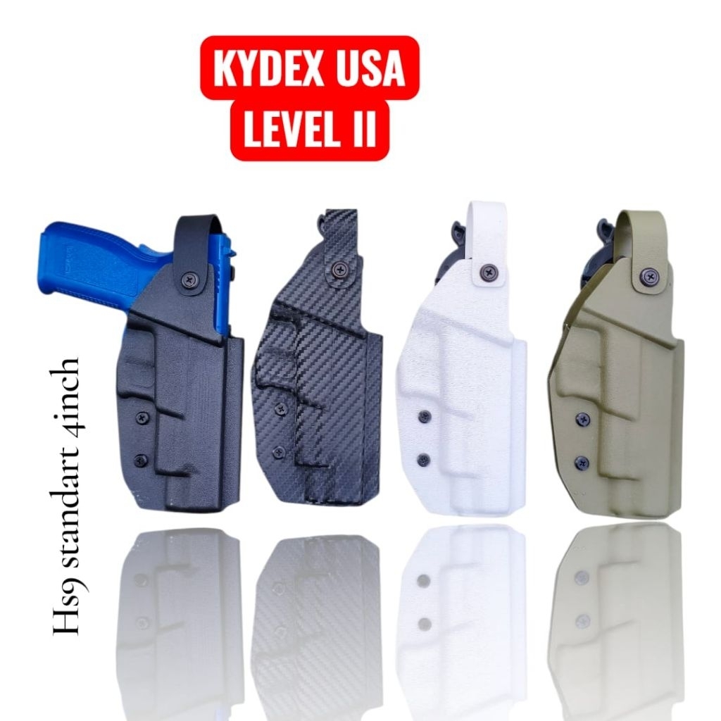 Kydex Holster HS9 Organik HS Polri level 2 Speedlock Support Optic
