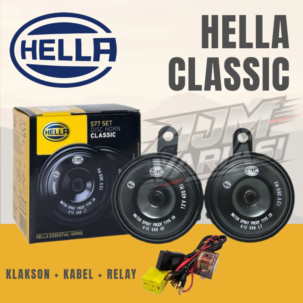 Klakson Motor Mobil Hella Classic Bunyi Seperti Innova Avanza Hella Klakson