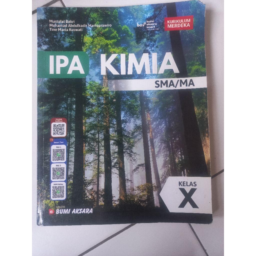 IPA KIMIA SMA KELAS 10 KURIKULUM MERDEKA : BUMI AKSARA