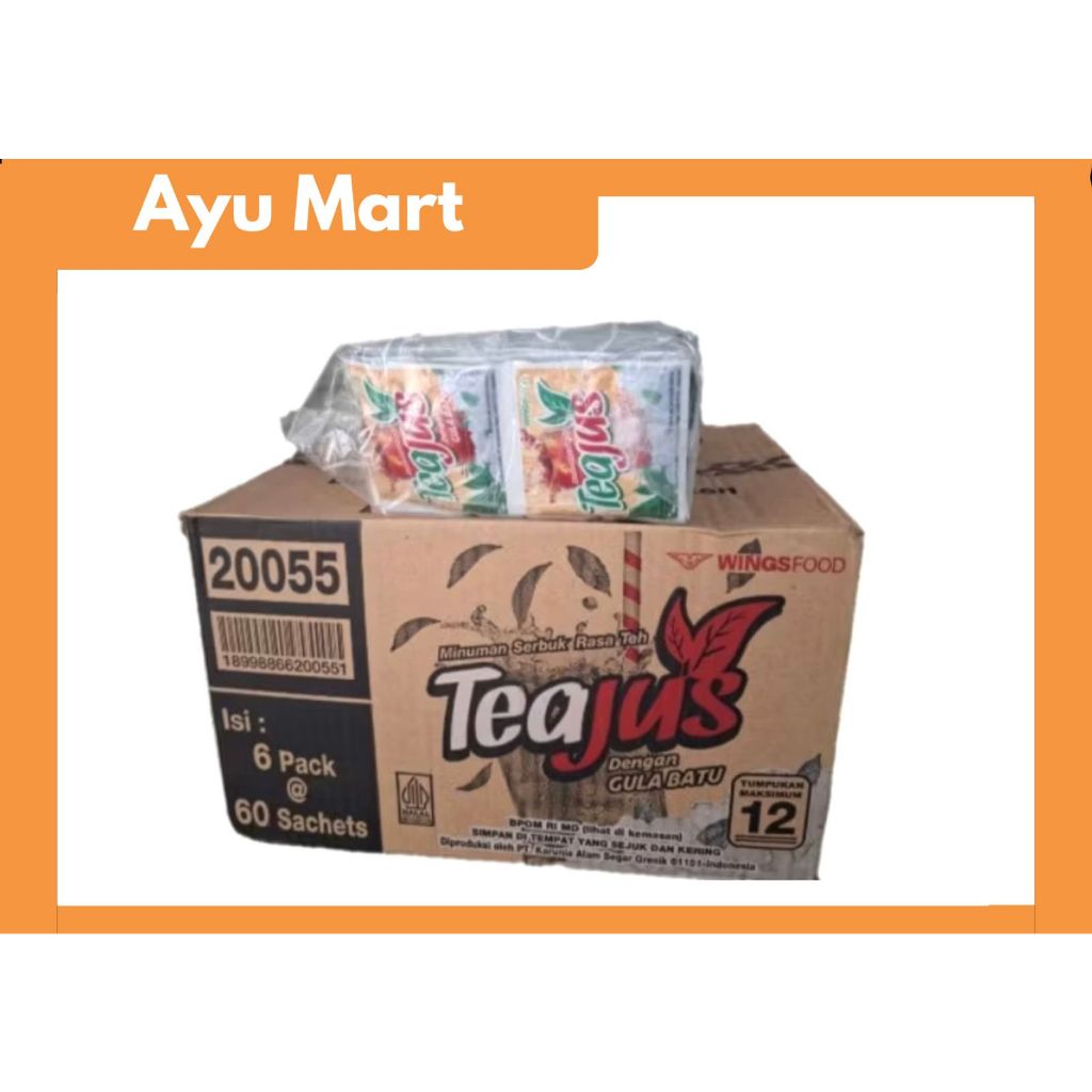 Minuman Serbuk Tea Jus Gula Batu 1 Dus - Rasa Gula Batu