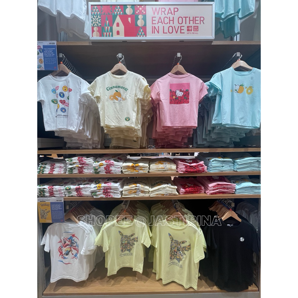 Kaos Anak UT Sanrio Mofusand Chiikuwa UNIQLO JASTIP
