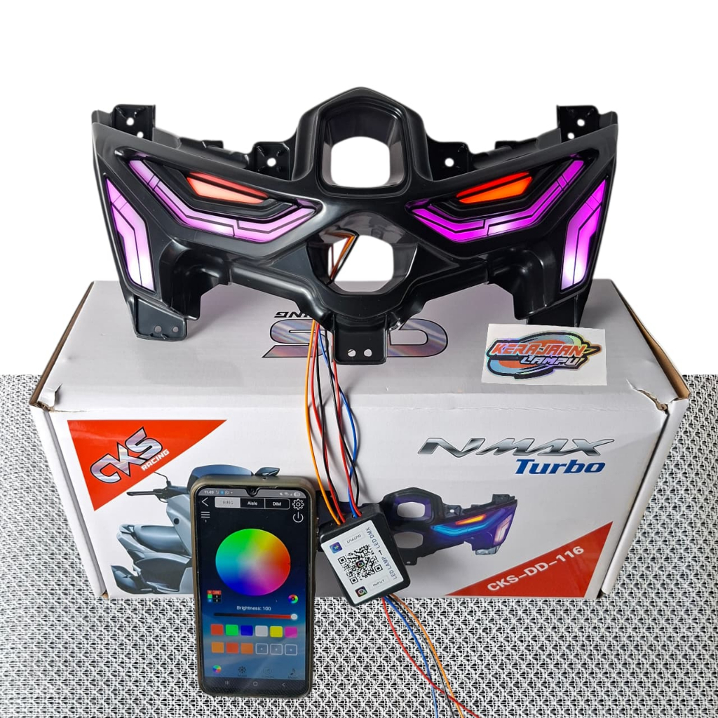 Headlamp Lampu Depan Reflektor Frame Lazzy ALIS RGB Custom New Nmax neo Nmax Turbo Original
