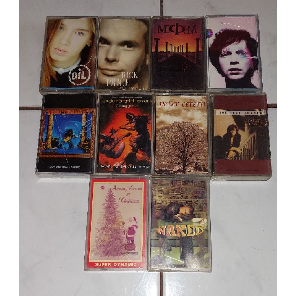 kaset pita GIL-The Album / RICK PRICE-Songs From The Heart (2) / ME PHI ME / BECK-Sea Charge / YNGWI