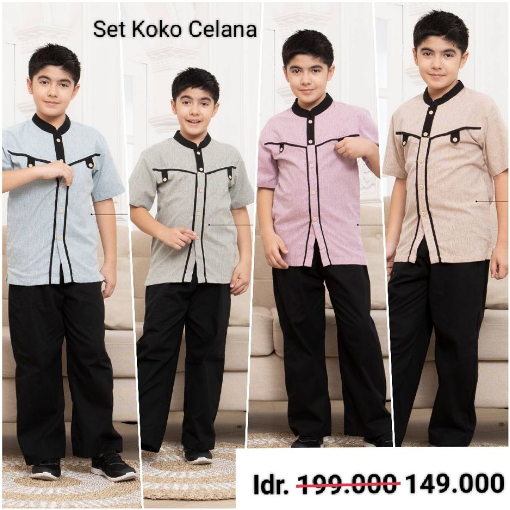 Cuci Gudang RAUNA "Set Koko Celana Anak"