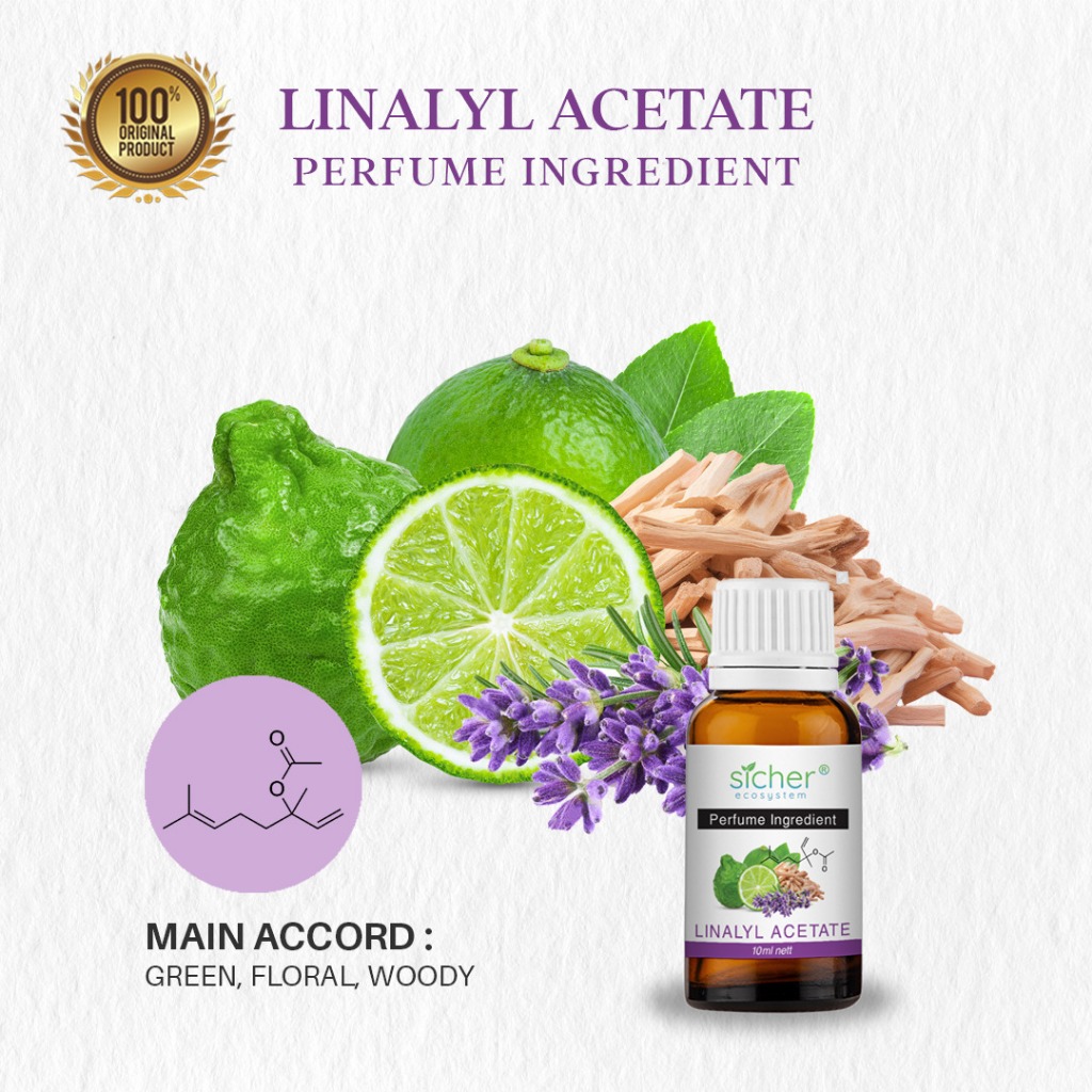 SICHER Raw Material Oil Linalyl Acetate 10 Ml