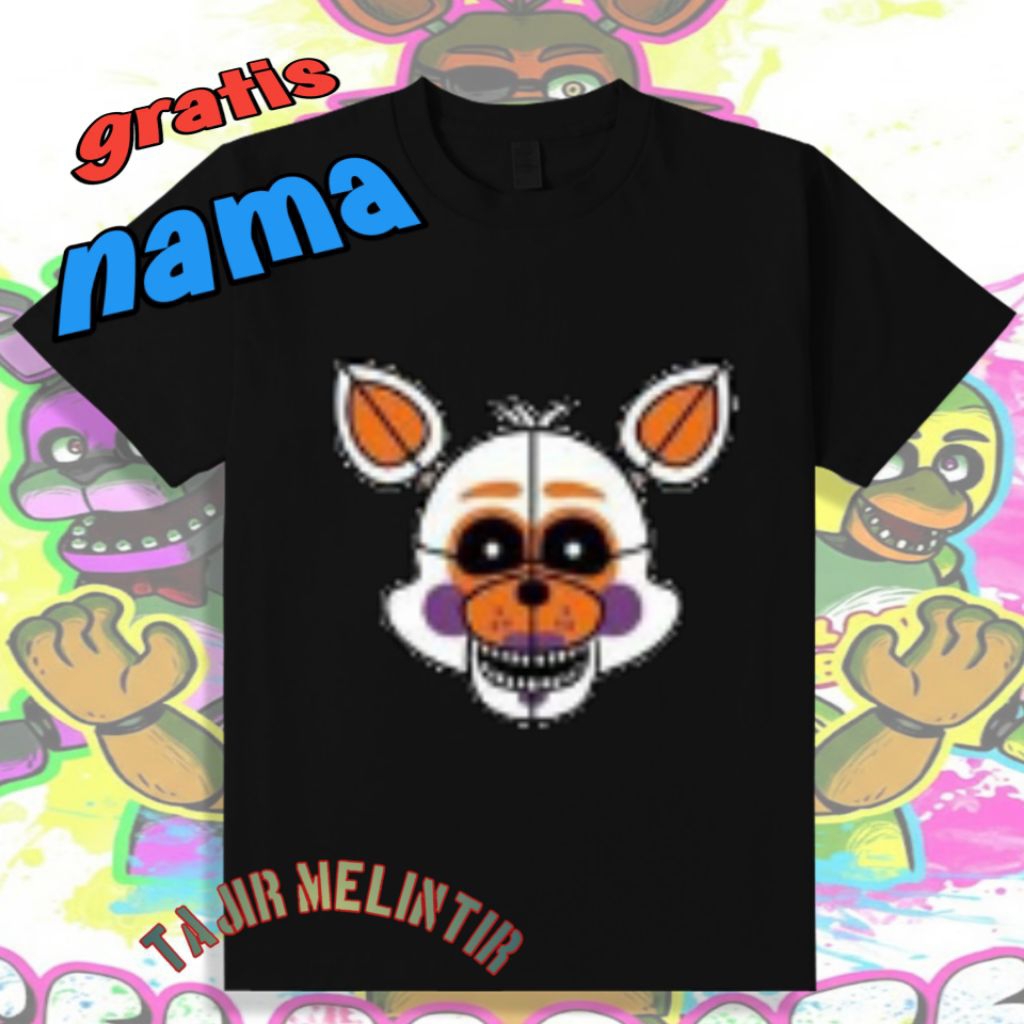 Kaos Anak Baju Anak Five night at Freddy FNAF Lolbit Foxy