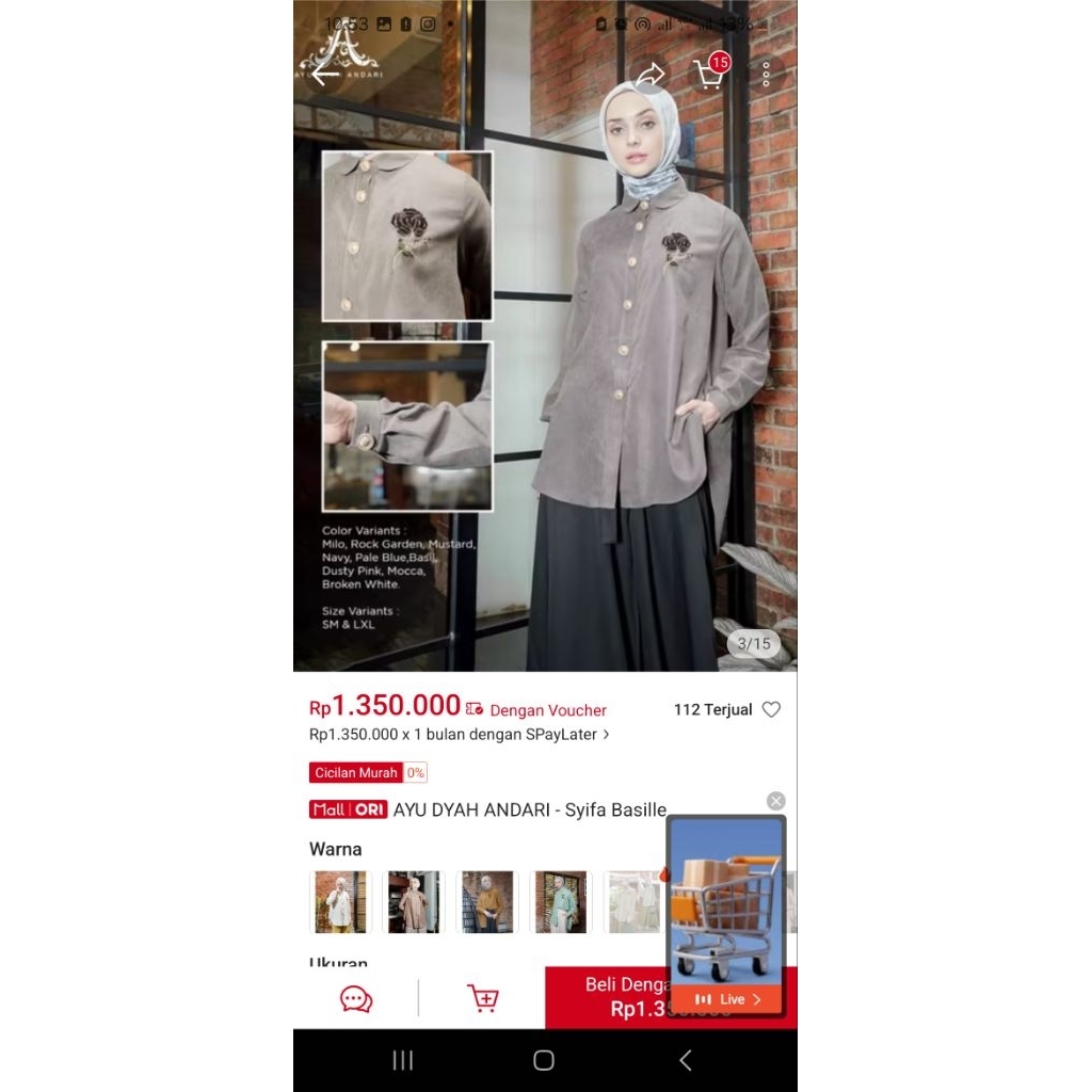 Ayudyah Andari preloved